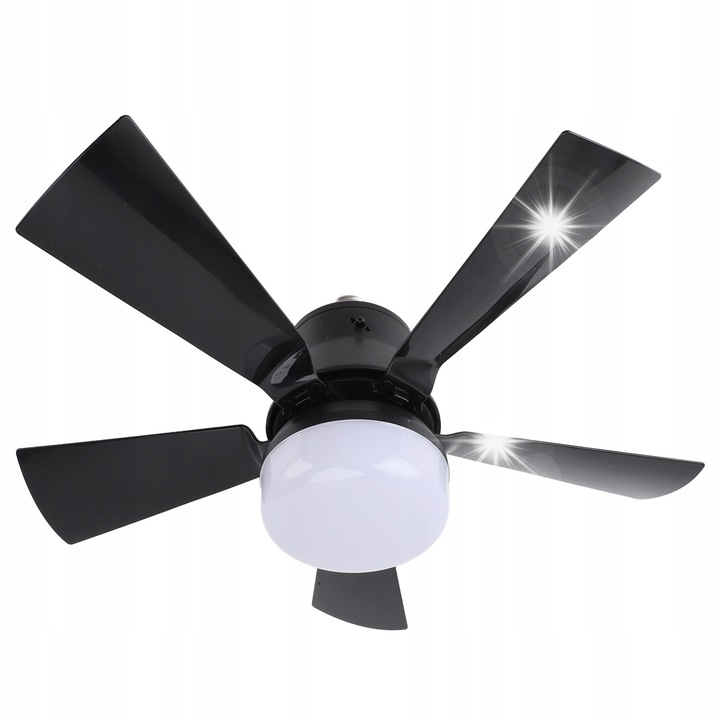 Ventilator tavan, lampa Megara, 3 viteze, 3 temperaturi de culoare, E26, 170mm