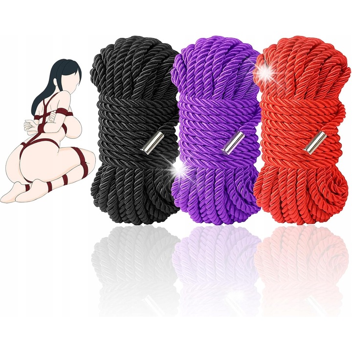 Set sfoara BDSM, 3 piese, multicolor