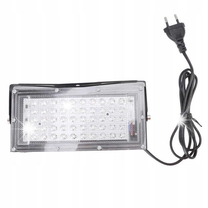 Lampa flood UV 50W, 395-400nm, алуминий, 20x10x2cm, водоустойчив IP66