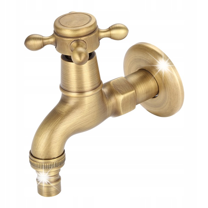 Robinet vintage, cu un singur maner, G1/2, 12,5cm, auriu