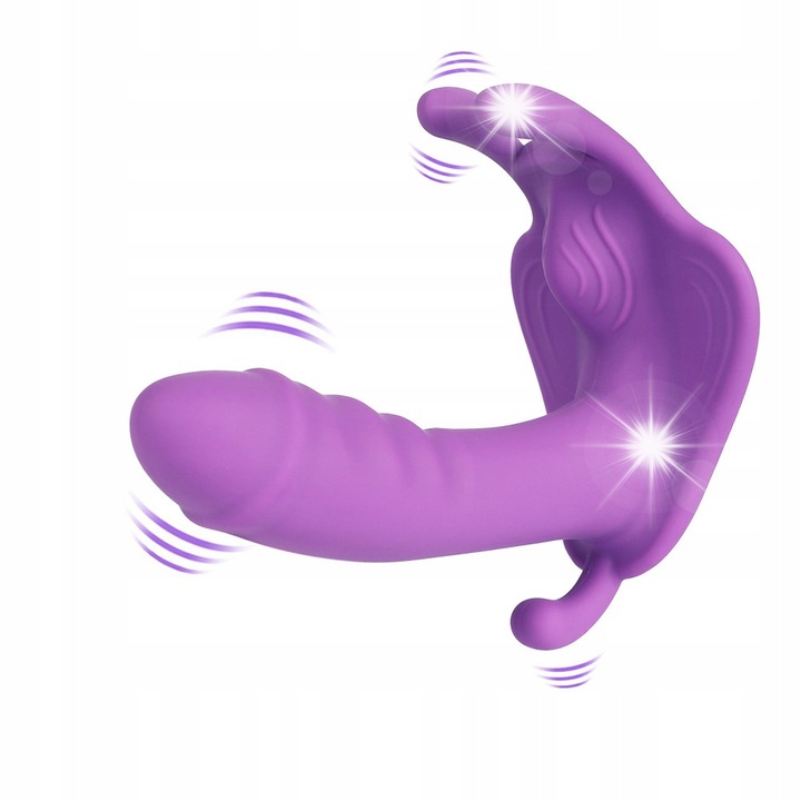 Vibrátor nőknek, alkalmazással vezérelhető, stimulátor, lila