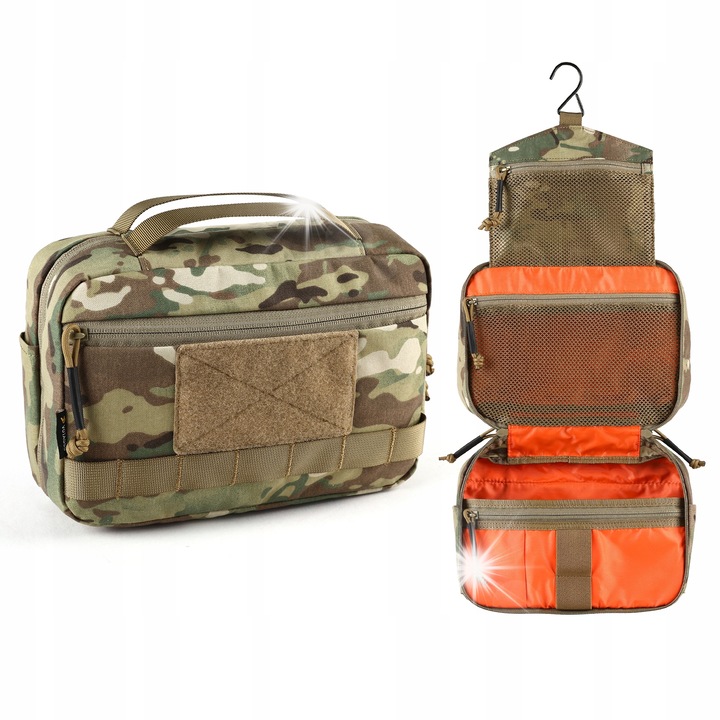 Мъжки козметичен несесер, Тактически, MOLLE, Мултикам