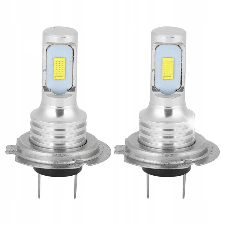 Set 2 Becuri LED H7 80W 6000K Alb 12V 3200LM