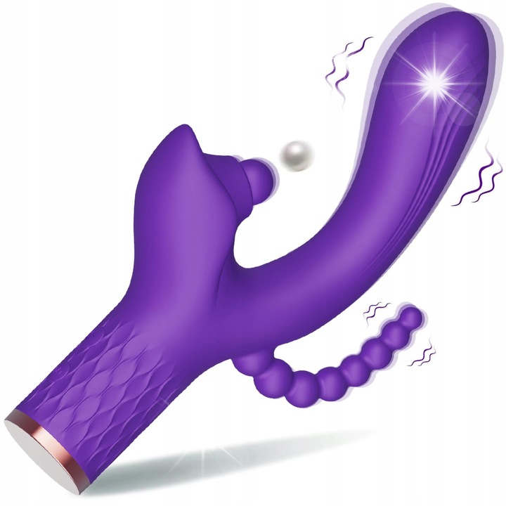 Vibrátor Patty, 7 vibrációs funkció, 7 ütés funkció, vízálló, USB