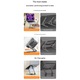 Suport pliabil compatibil cu iPad Pro 11-inch M4 (2024), 360 grade aluminiu negru 11inch