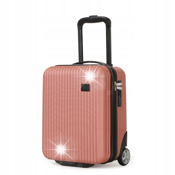 Куфар TIMONI 40x30x20 см, розово злато, ръчен багаж
