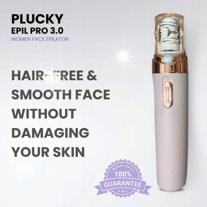 Epilator pentru fata, antibacterian, waterproof, set cu cablu USB, 11,5x2,3x2,3cm