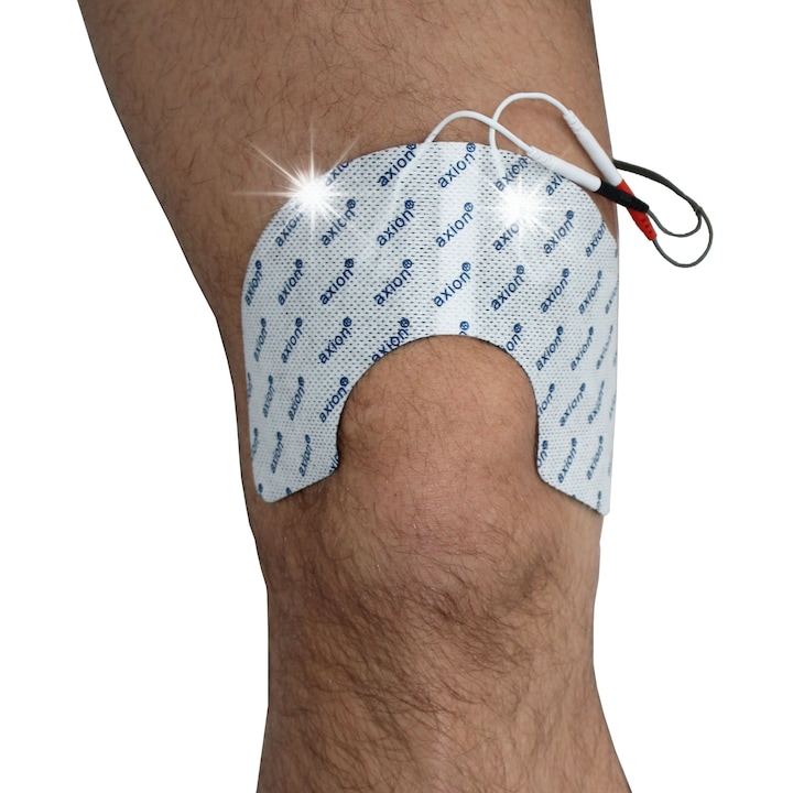 Electrozi TENS pentru dureri reumatice la genunchi, Axion, autocolanta, reutilizabila, 2mm