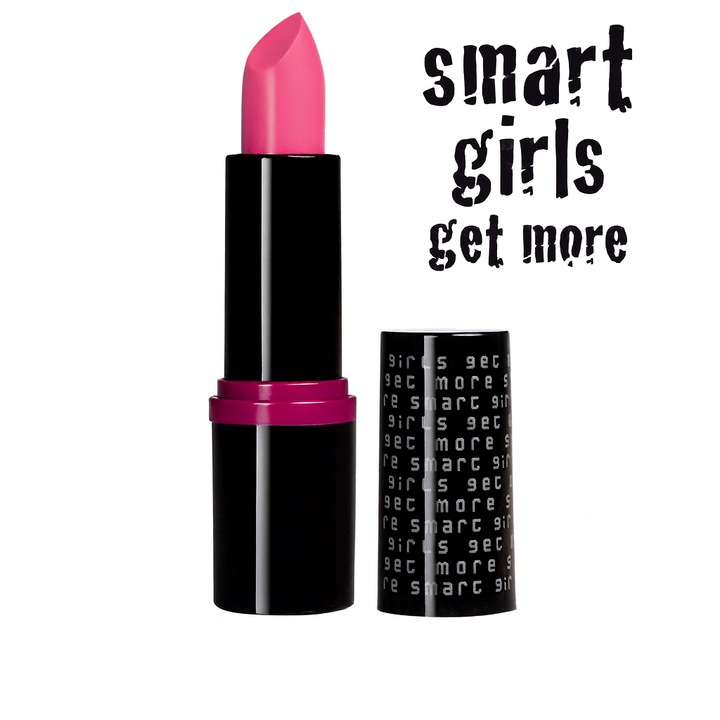 Ruj de buze cu pigment intens Smart Girls Get More, Colectia Long lasting love, rezistent la apa, One and Only