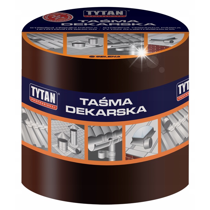 Tytan Professional bitumenszigetelő szalag 15 cm x 10 m, fagyálló, önvulkanizáló, barna