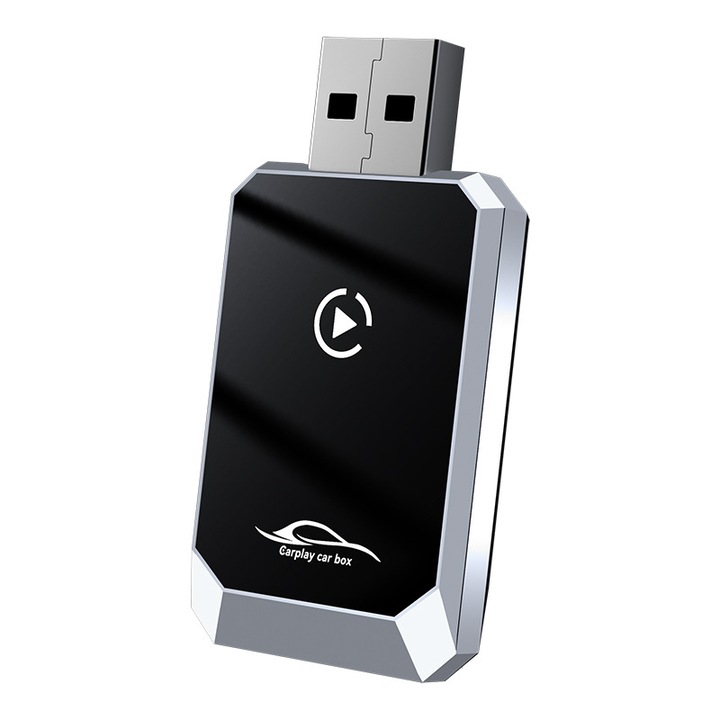 Adaptor wireless CarPlay, conectivitate inteligenta, negru, dimensiuni mici