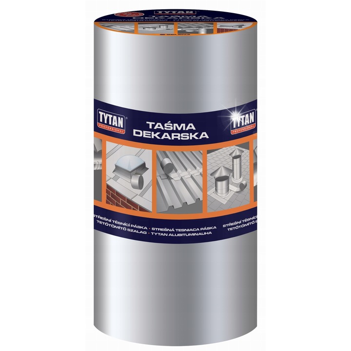 Banda de etansare bitumica Tytan Professional 30cm x 10m, rezistenta la UV, impermeabila, auto-vulcanizanta