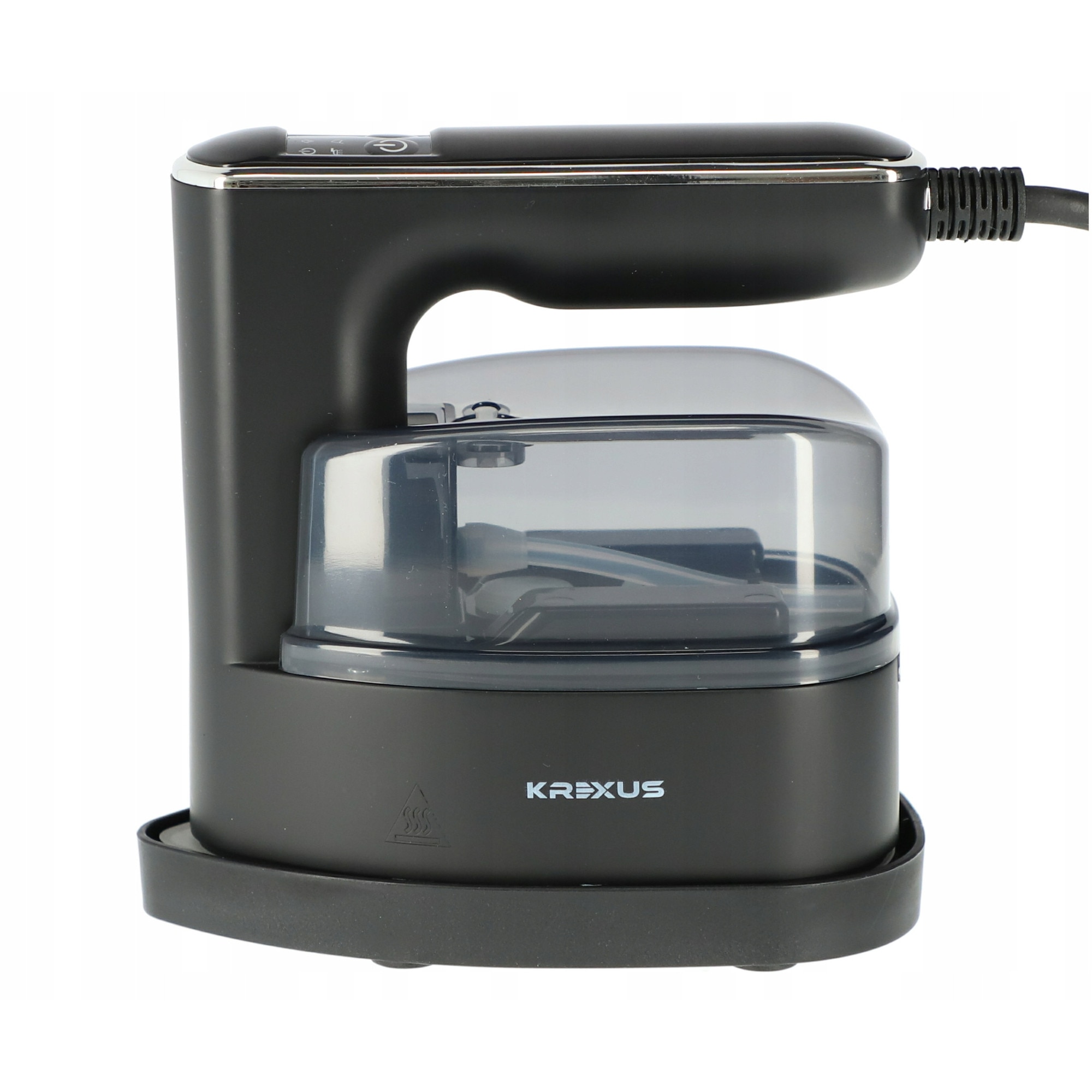 Fier de calcat 2 in 1 KREXUS, ceramica, abur si uscat, 1950W, 3 niveluri de intensitate, compact