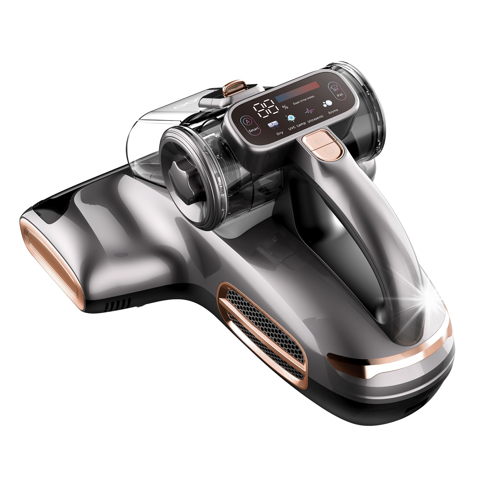 Aspirator de mana pentru saltele JIGOO T600, 700W, 15KPa, gri, 329x272x188mm