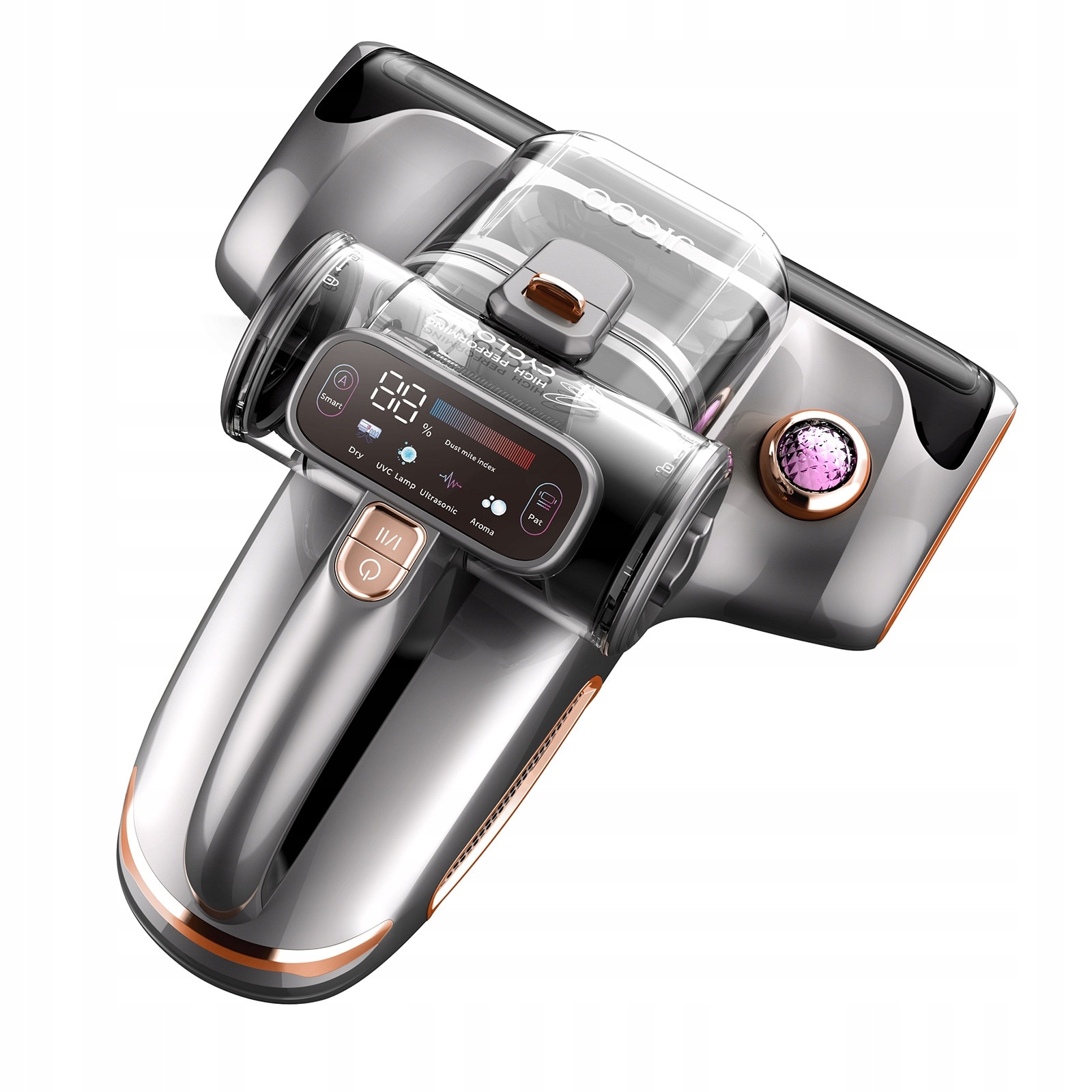 Aspirator de mana pentru saltele JIGOO T600, 700W, 15KPa, gri, 329x272x188mm