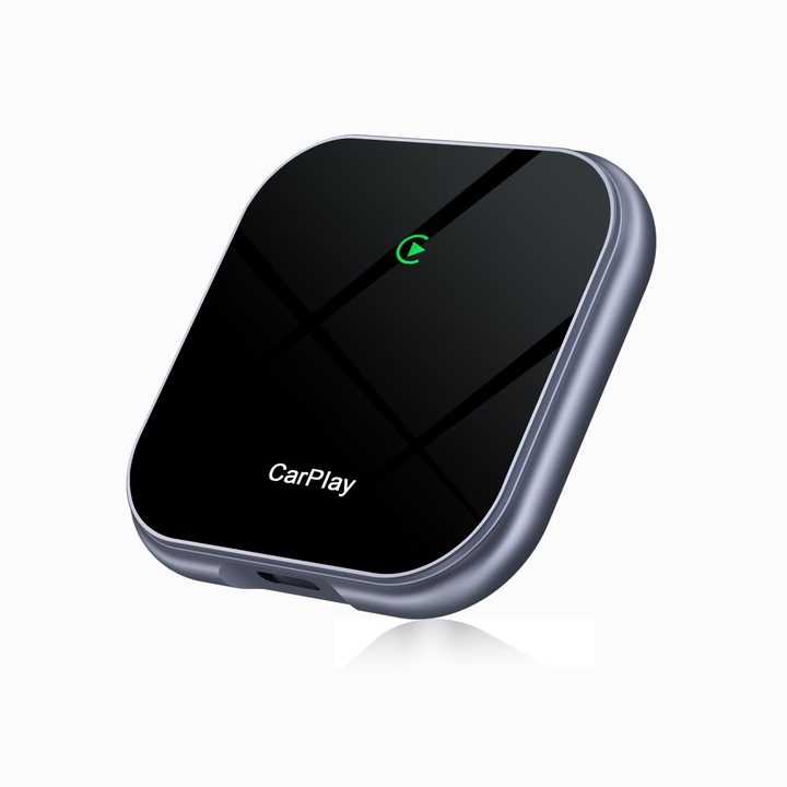 Adaptor wireless CarPlay, compatibil iPhone iOS 10+, performanta rapida, dimensiuni compacte