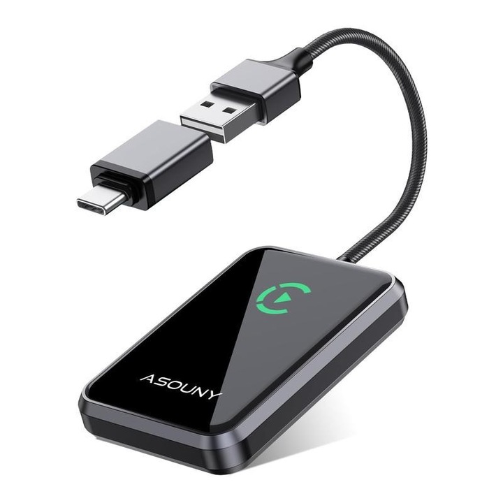 Adaptor wireless CarPlay pentru iPhone, conectivitate universala, design portabil, 5GHz