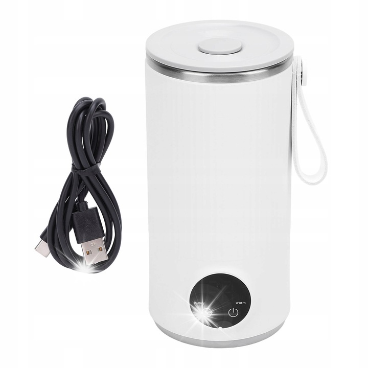 Cumparatorul Calator - Mini Ceainic Electric 3 in 1, 400ml, Alb, Otel Inoxidabil