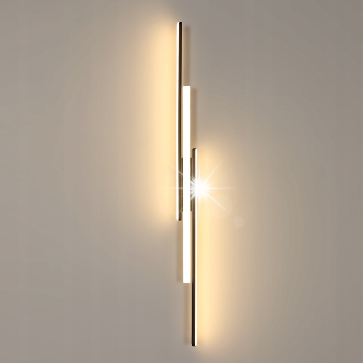 Goeco LED fali lámpa, Scienna modell, 24W, 3000K, fekete