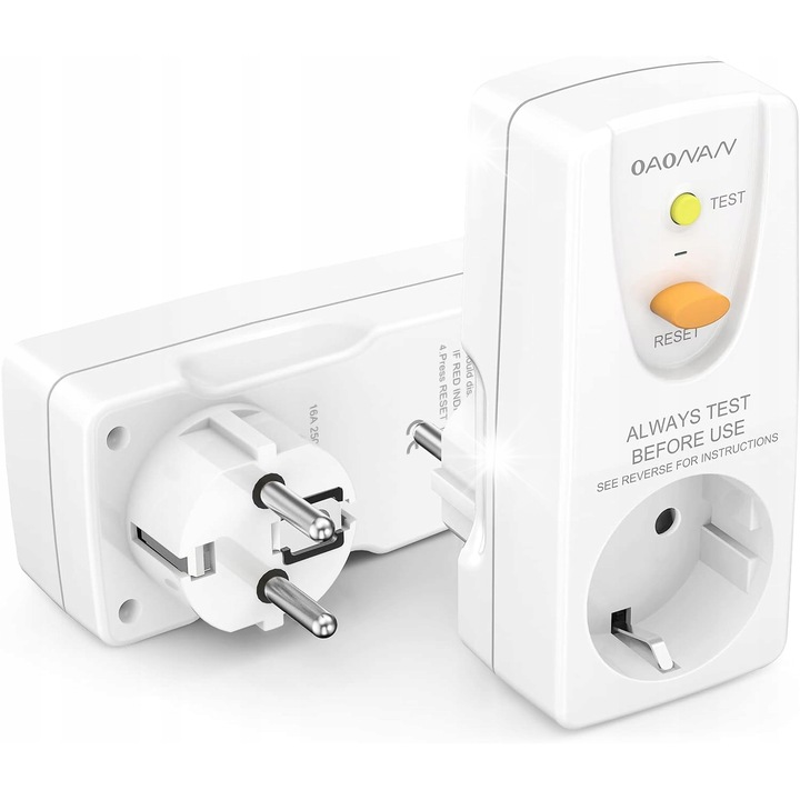 Intrerupator de protectie individuala, alb, design simplu, utilizare in instalatii electrice