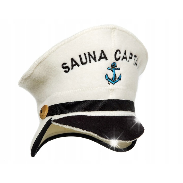 Caciula pentru sauna "KAPITAN", 100% lana, tip combi