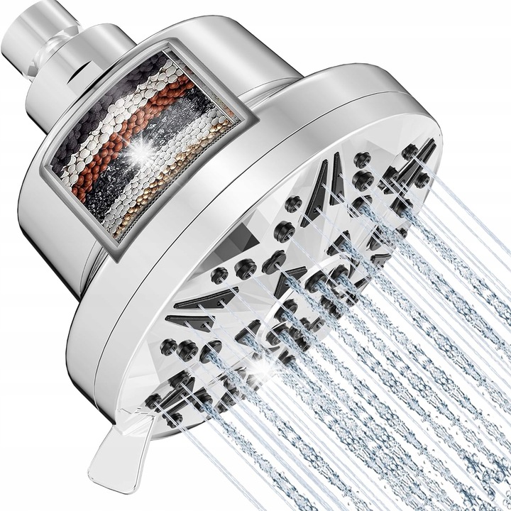 Coloana de dus cu 5-stopniowy filtru, 8 moduri, cromata, 66 duze, set