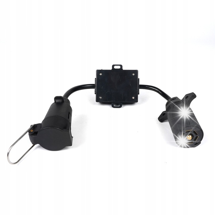 Adaptor remorca 7 pini USA la 7 pini UE, negru