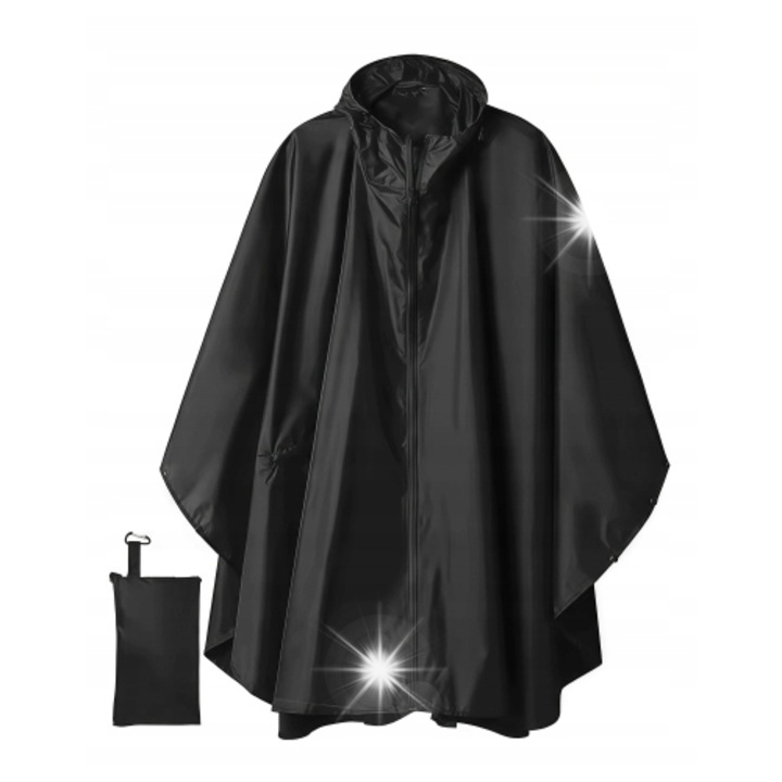 Pelerina de ploaie, negru, ONE SIZE