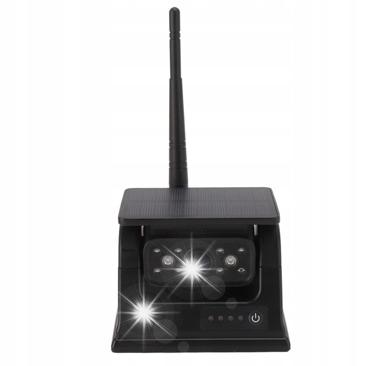 Camera de marsarier wireless HD 1080P, nocturna, rezistenta la apa IP69, cu alimentare solara, montare magnetica, neagra