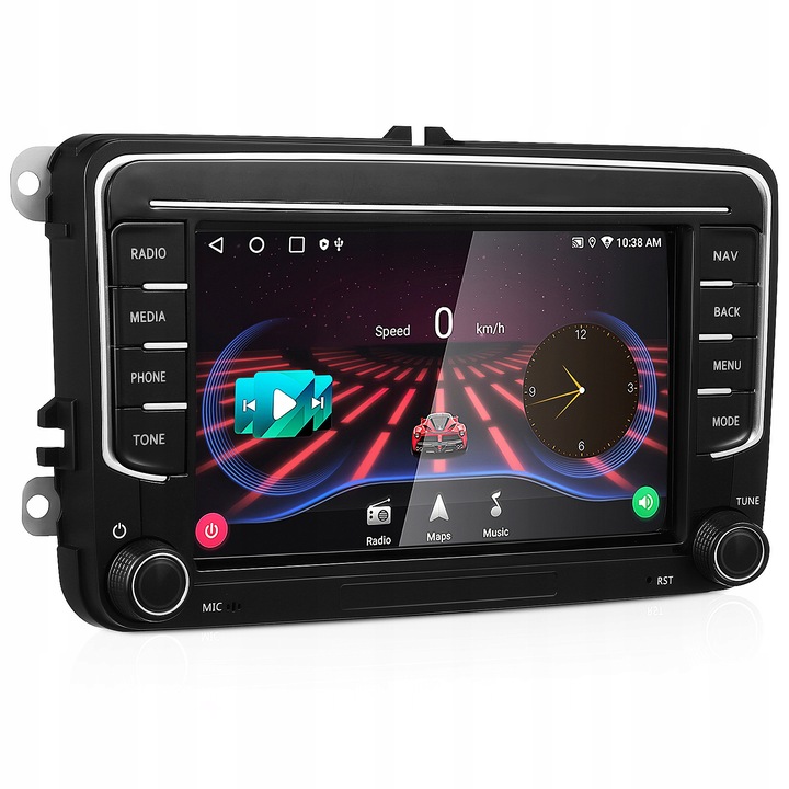 Autós rádió Carplay Android Auto, navigációs monitor