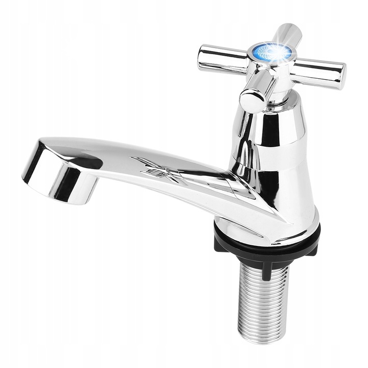 Csaptelep, egykaros, ABS, króm, G1/2, 1/4 fordulat