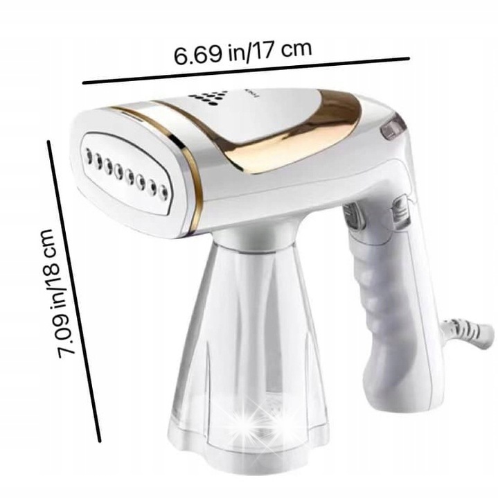 Parownica cu abur 1600W, 3 moduri de abur, portabila, set accesorii