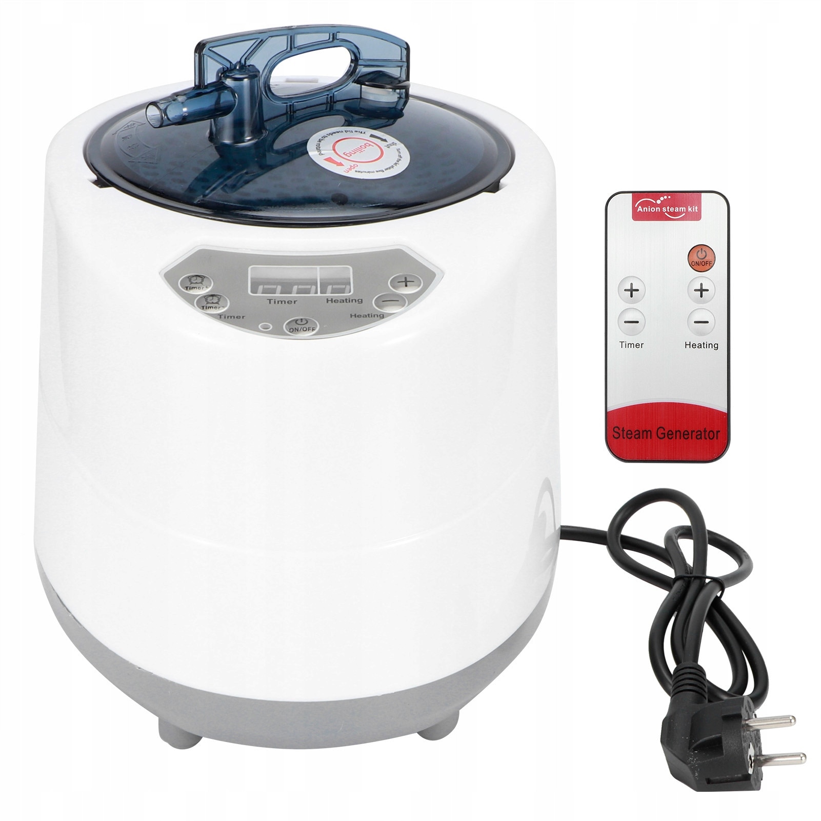 Generator de aburi, 2.8L, 1500W, alb, 26x26x20cm, set complet