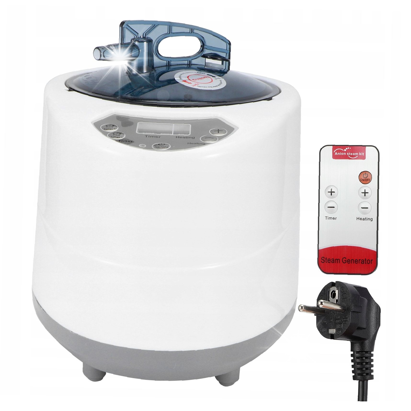 Generator de aburi, 2.8L, 1500W, alb, 26x26x20cm, set complet