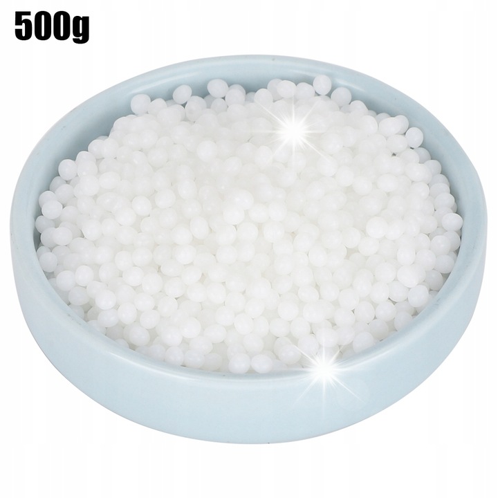 Granule termoplastice pentru modelare, 500g, reutilizabile, transparente