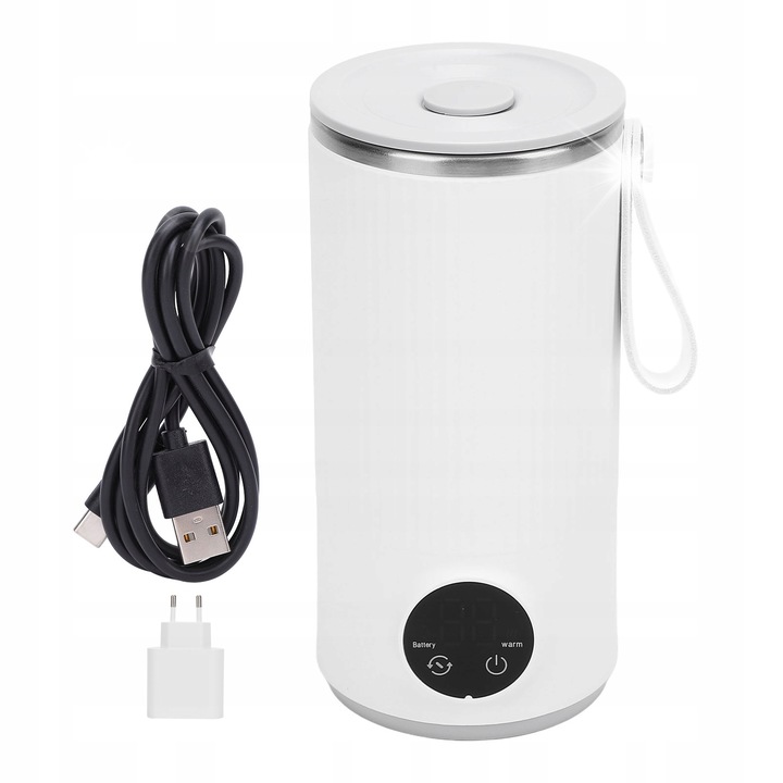 Hordozható USB-s elektromos vízforraló 400 ml, gyors töltés, kicsi, rozsdamentes acél