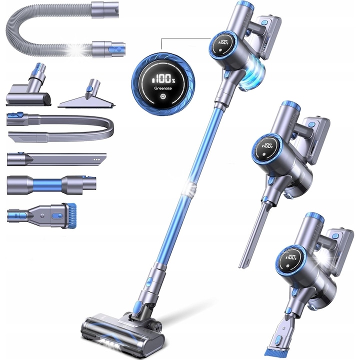 Robot de curatat geamuri, putere de aspiratie 5600 Pa, planificare inteligenta a traseului, 10 carpe din microfibra, multicolor