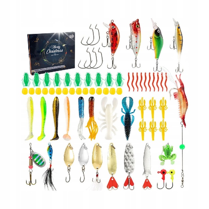 Set calendar advent, momeli artificiale, Multicolor