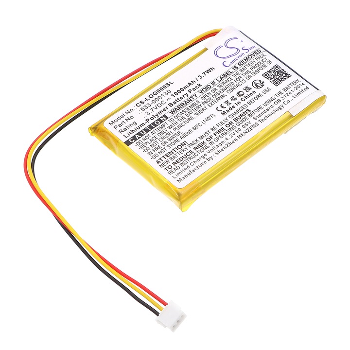 Baterie Li-Polymer Cameron Sino 1000mAh, 51.30x33.80x6.60mm, Negru