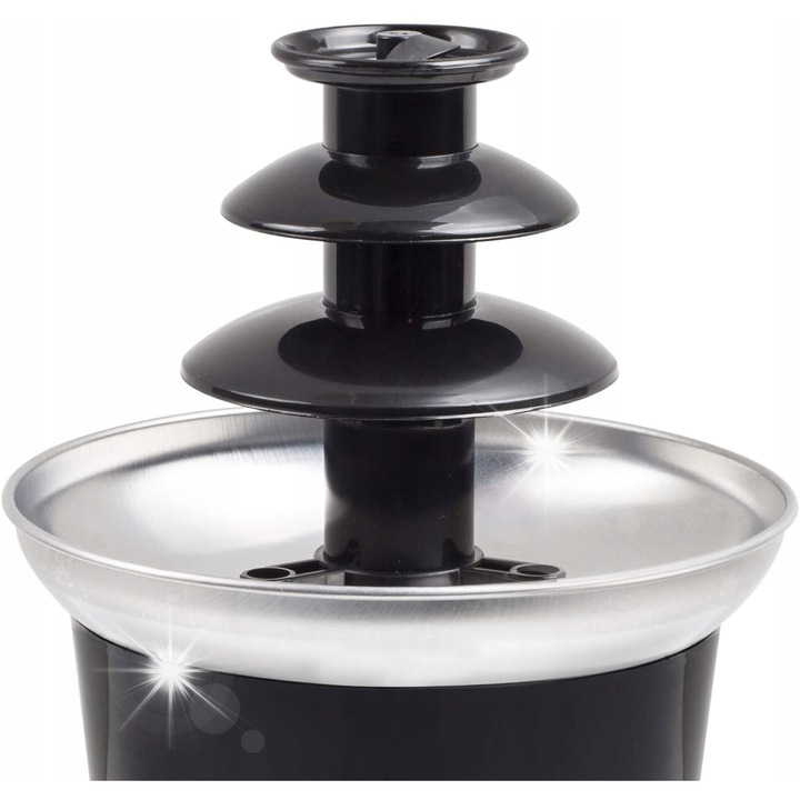 Fontana de ciocolata, 32 W, 300 ml, 3 niveluri, inox, 15x23,5x15cm