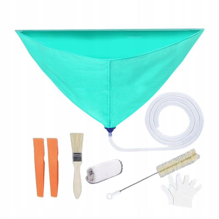 Set de curatare pentru aer conditionat, 8 elemente, PVC, multicolor