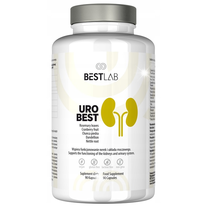 Supliment alimentar UroBest, 90 capsule, pentru suportul sistemului urinar si functiei renale