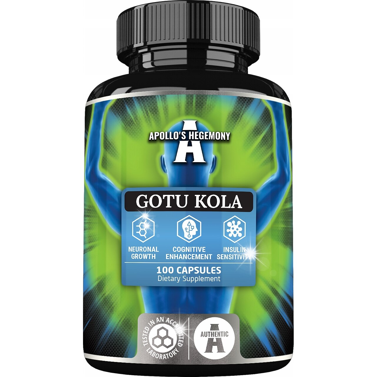 Supliment alimentar Gotu Kola, Apollo's Hegemony, 400 mg, 100 capsule ...
