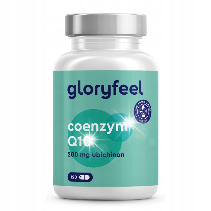 Supliment alimentar, Coenzima Q10, 200mg, Gloryfeel, 120 capsule, vegan, fara gluten