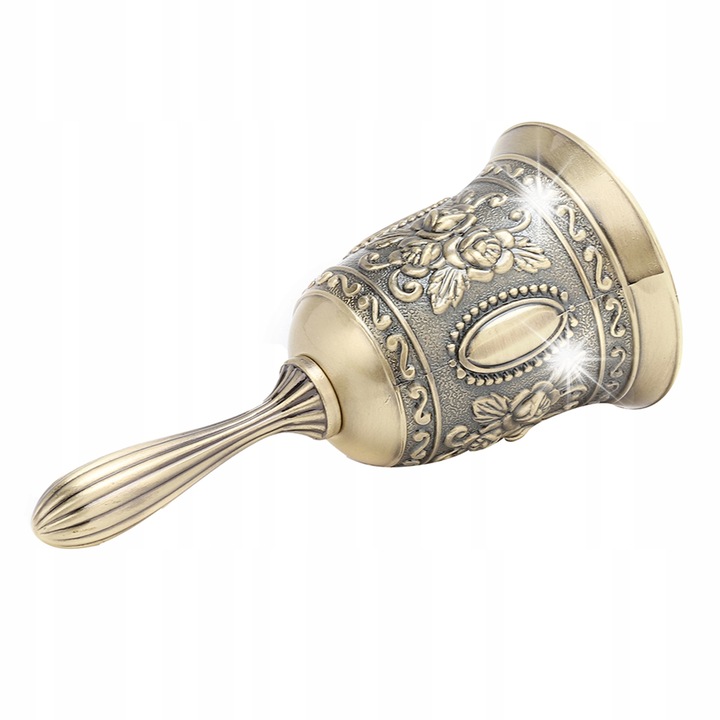 Clopotel manual, vintage, 11x6x6cm, auriu