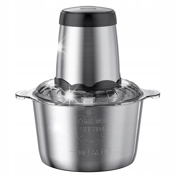 Masa de tocat electrica Aoresac 3L, metal, gri-silver