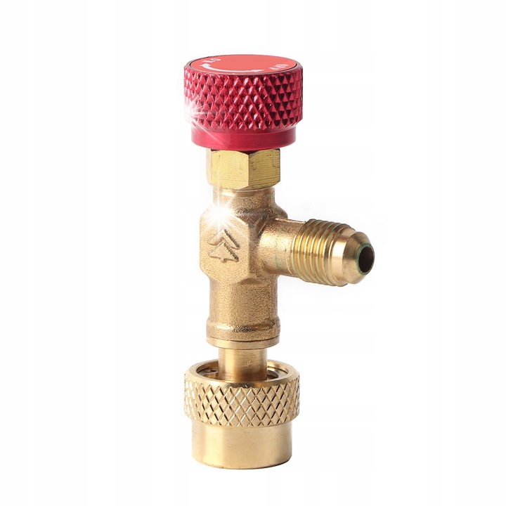 Vana de umplere pentru aer conditionat R410A, brass, 1/4''-5/16'', set 1 buc.