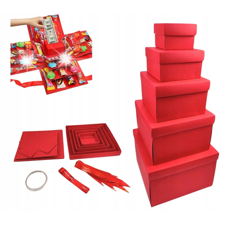 Комплект експлозивна кутия, 5 слоя, дизайн „Направи си сам“