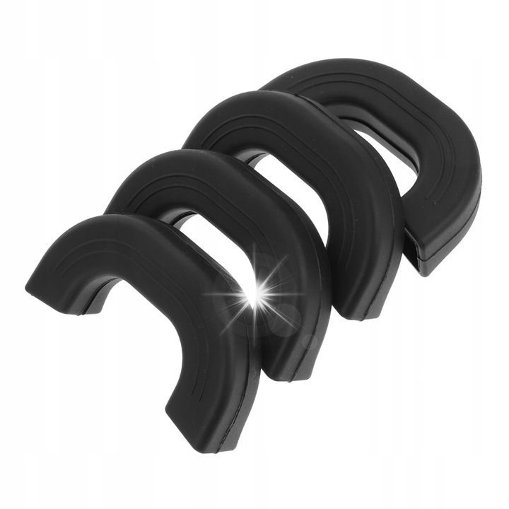 Set 4 mansete din silicon pentru protectia mainilor, rezistente la caldura, antiderapante, 7.8x3.8cm