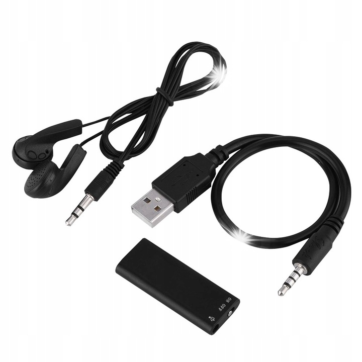 Reportofon digital, 8 GB, 15 ore inregistrare, reducere zgomot, iesire AUX 3,5 mm, 10,5x7,5x5cm